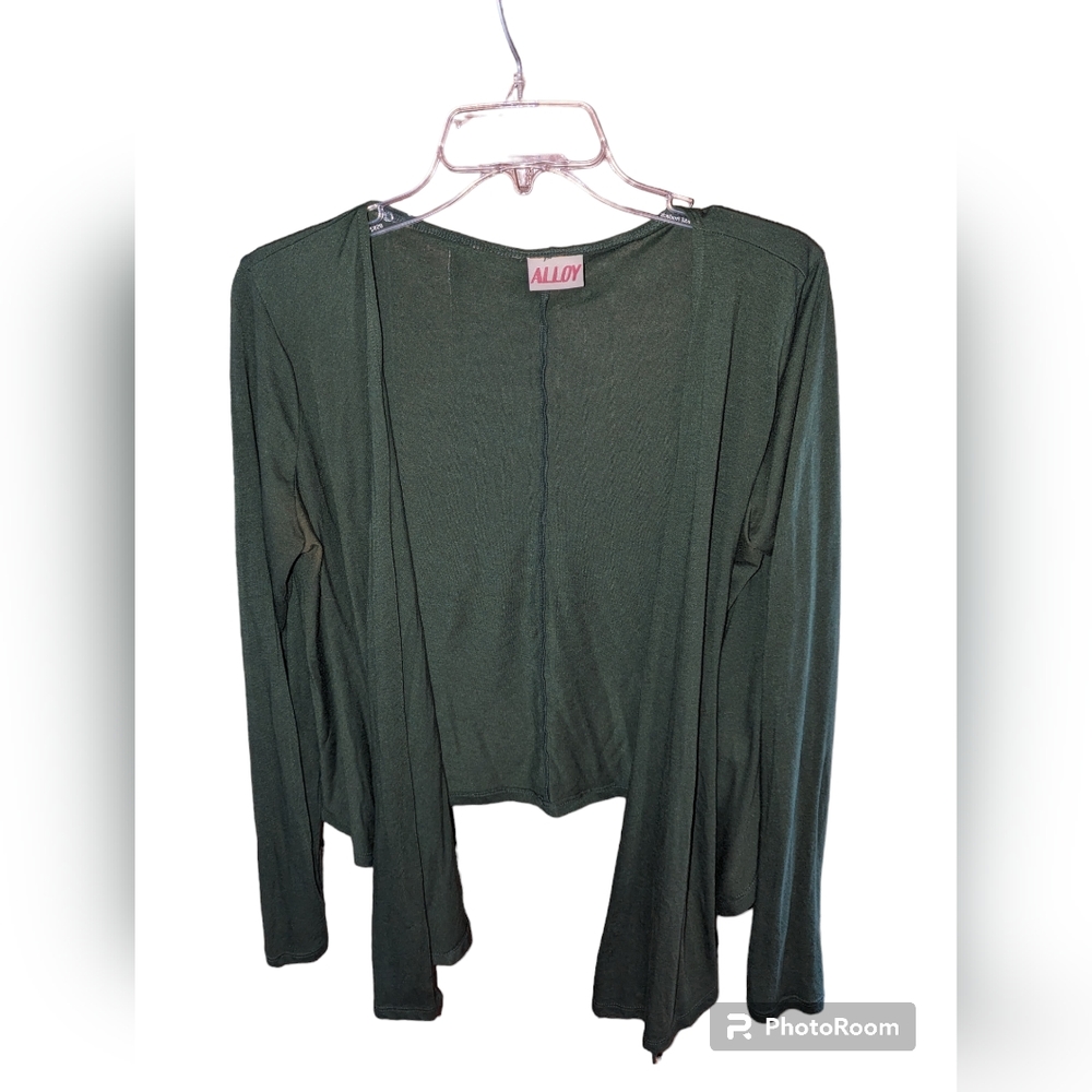 Large Alloy Forest Green Cardigan